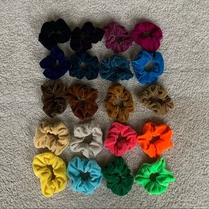 20 piece assorted scrunchy set